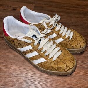 Gucci Brown and Red Sneakers